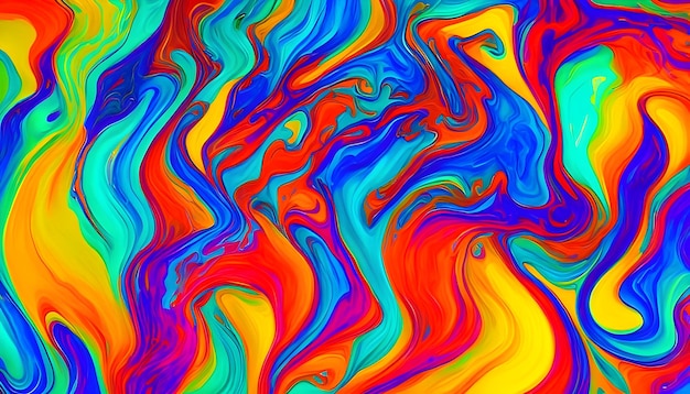 Colorful background with a swirl of paint and the word art on it.