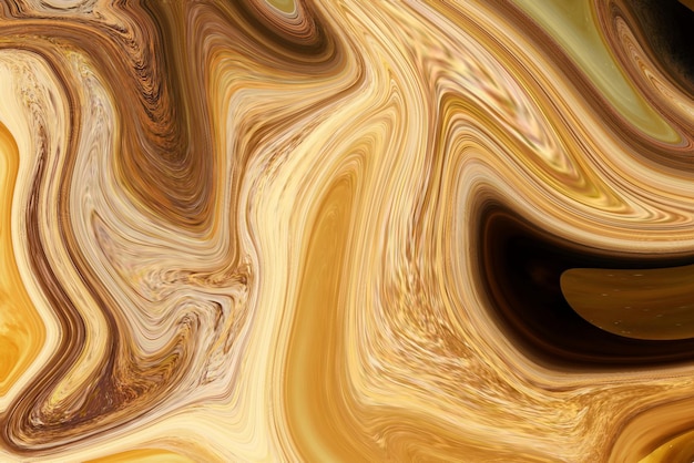 A colorful background with a swirly pattern and a brown and orange swirl.