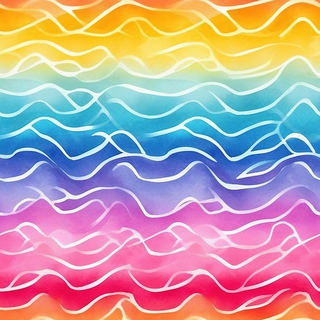 A colorful background with a wave pattern.