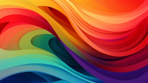 Colorful background with a wavy design