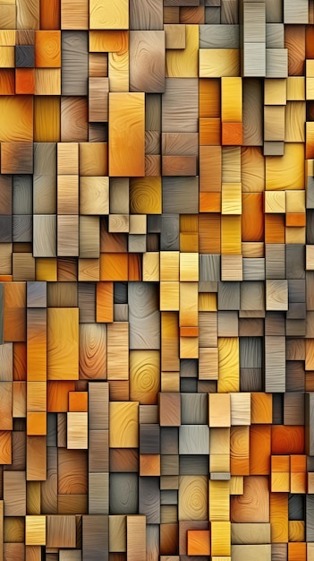 A colorful background with wooden blocks wood textures