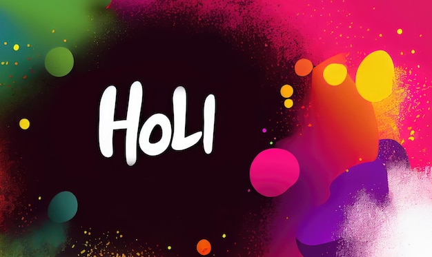 A colorful background with the word holi written on it