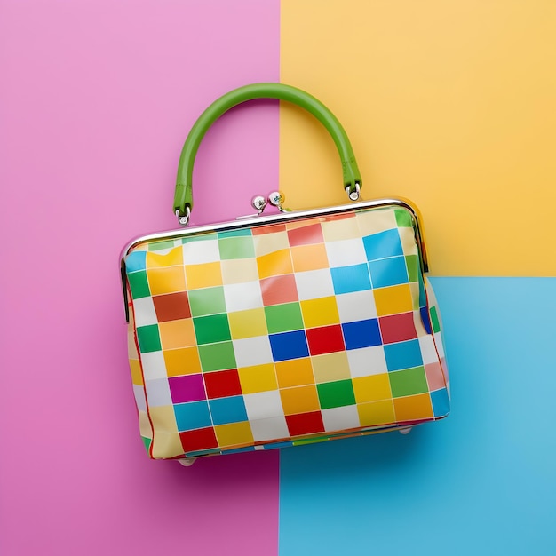 a colorful bag with colorful background