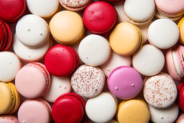 Colorful Baked Macarons