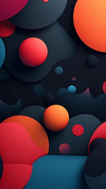 a colorful ball is in the middle of a black background.