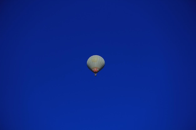 Colorful balloon flight and blue sky Pamukkale Turkey