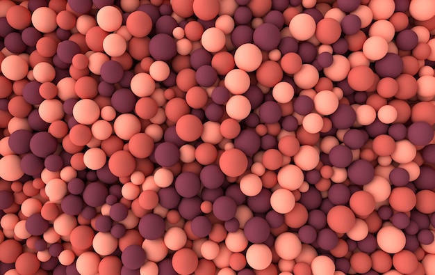 Colorful balls abstract wallpaper  3d render