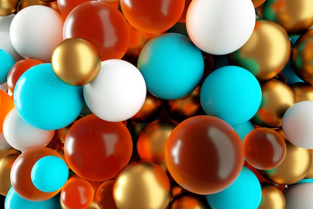 Colorful balls background