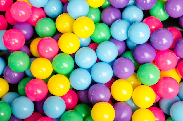 Colorful balls in the children's room