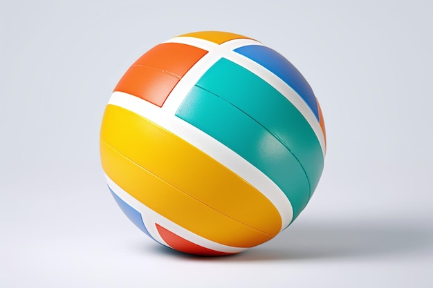 A colorful beach ball with the word beach on it