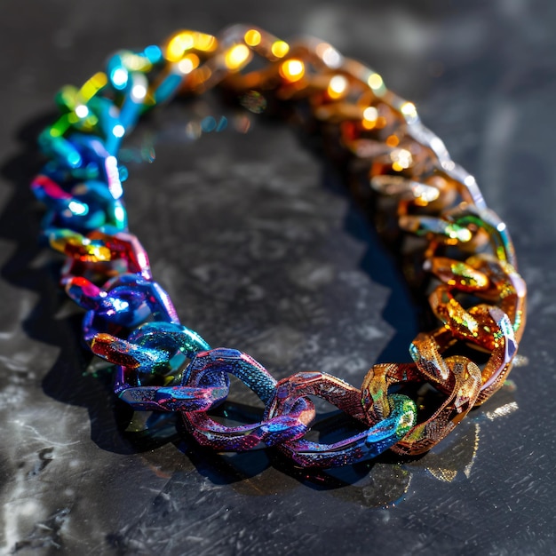 a colorful beaded bracelet with multicolored beads on it