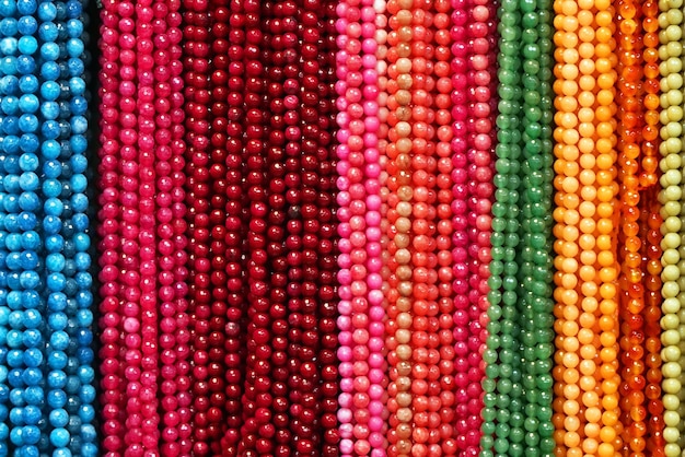 Colorful beads necklaces