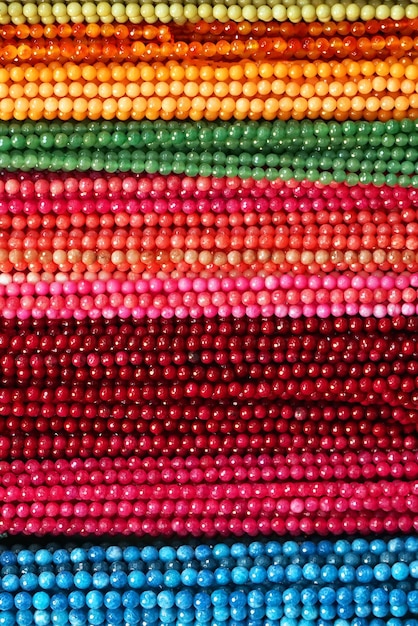 Colorful beads necklaces