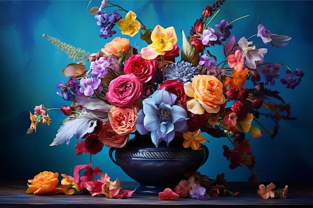 colorful beautiful flower art flower arrangement decoration