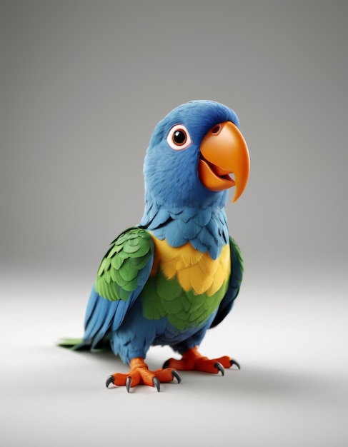 a colorful bird figurine of a parrot