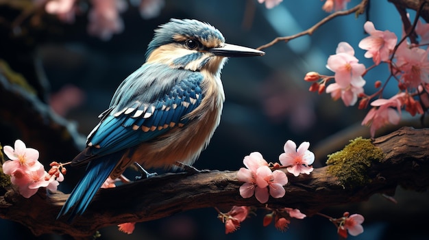 colorful bird HD 8K wallpaper Stock Photographic Image