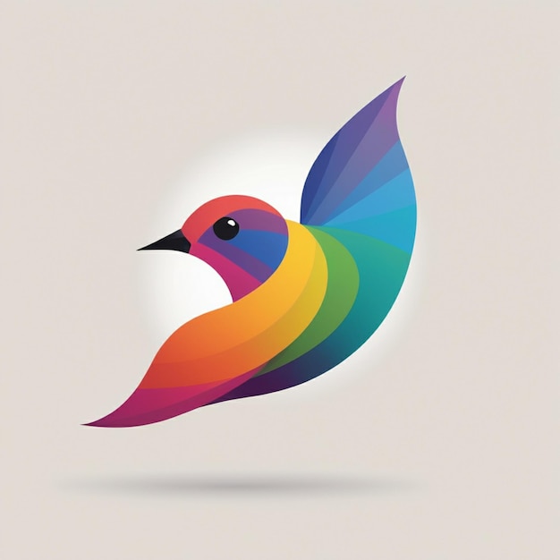 a colorful bird with a colorful beak and a colorful bird on it