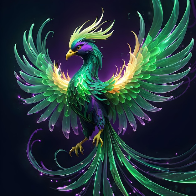 a colorful bird with a colorful design on its wings