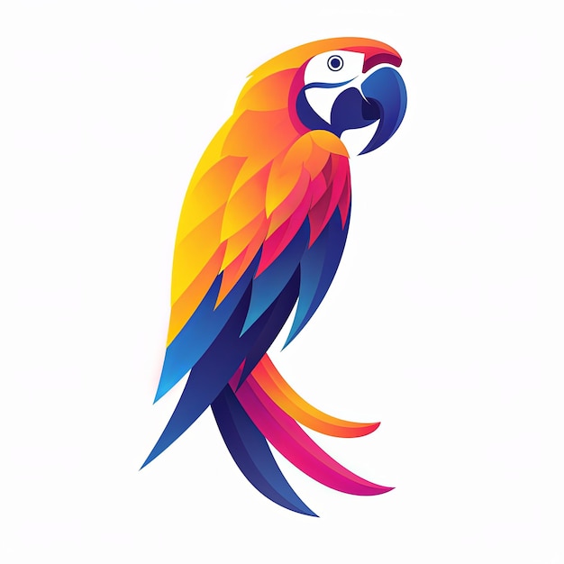 a colorful bird with a colorful tail and a colorful bird on it