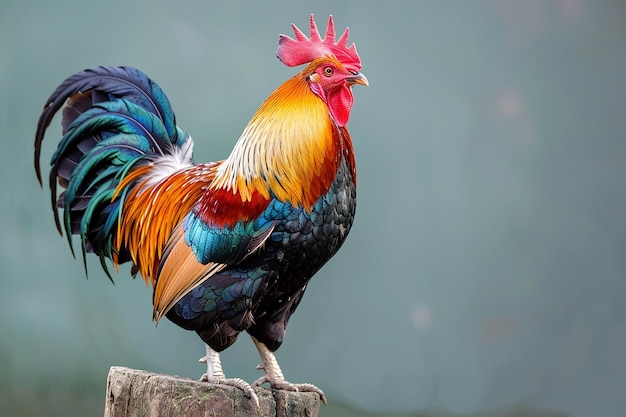 Photo a colorful bird with a colorful tail feathers on its tail