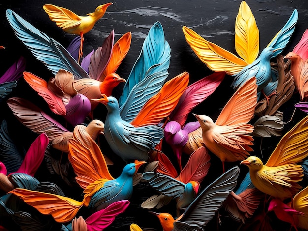 colorful birds