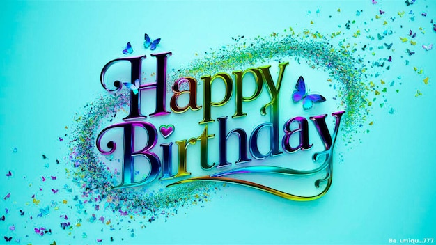 a colorful birthday card with the words happy birthday on it