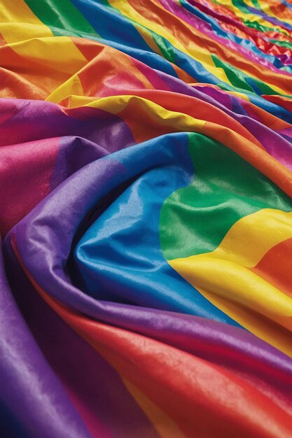 a colorful blanket with a rainbow colored design on it