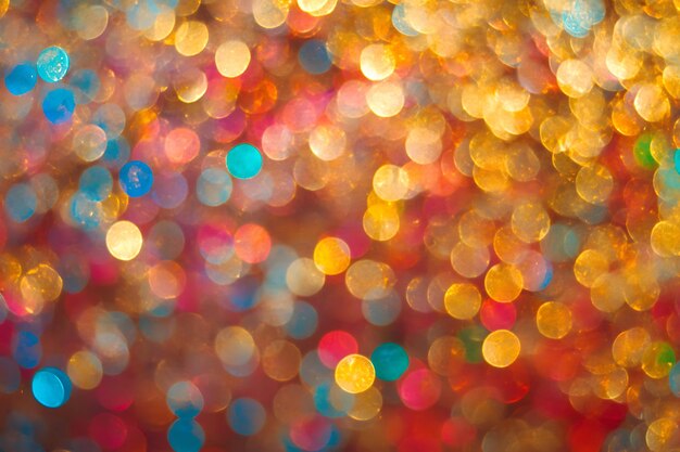 Colorful Blurred Sequins Creating a Sparkling Background