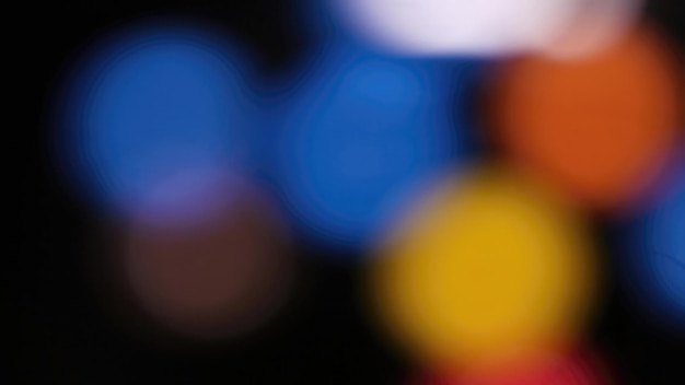 Colorful Blurry Lights Creating an Abstract Background During Evening Event