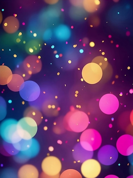 Colorful bokeh art background Generative AI Illustration