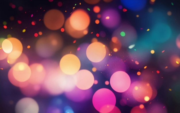 Colorful bokeh art background Generative AI Illustration