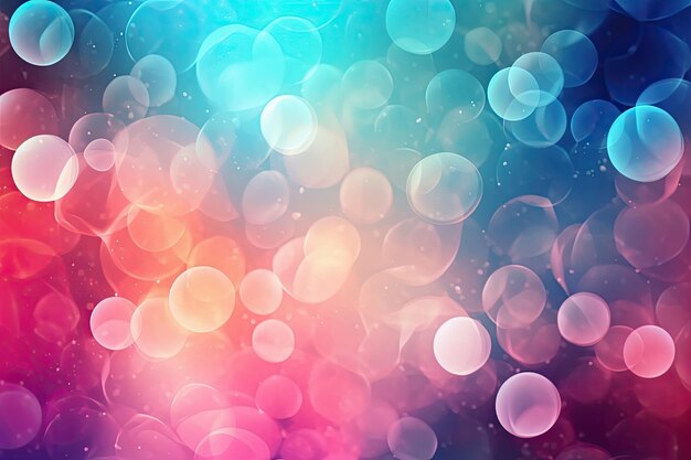 Colorful bokeh background with a blue and pink background