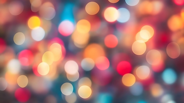 Colorful Bokeh Lights Background Texture