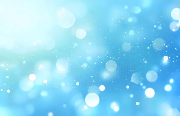 Photo colorful bokeh lights on blue background vector illustration of wallpaper backdrop