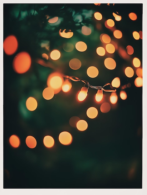 Photo colorful bokeh lights in dark background