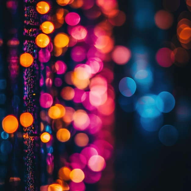 Photo colorful bokeh lights