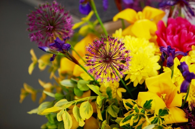 Colorful bouquet of flowers