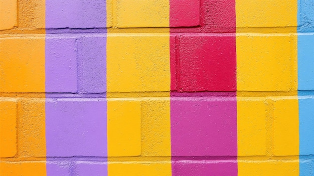 Photo colorful brick wall