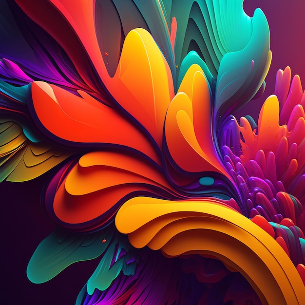 Colorful bright abstract background