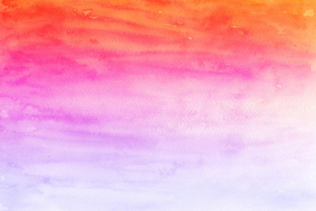 Colorful bright watercolor texture painted on white paper background.