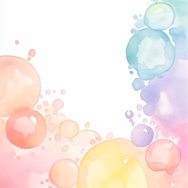 Photo colorful bubbles on a white background