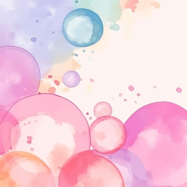 Photo colorful bubbles on a white background