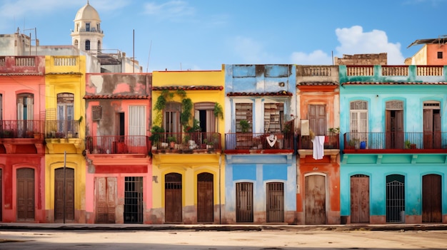 Colorful buildings in old havana