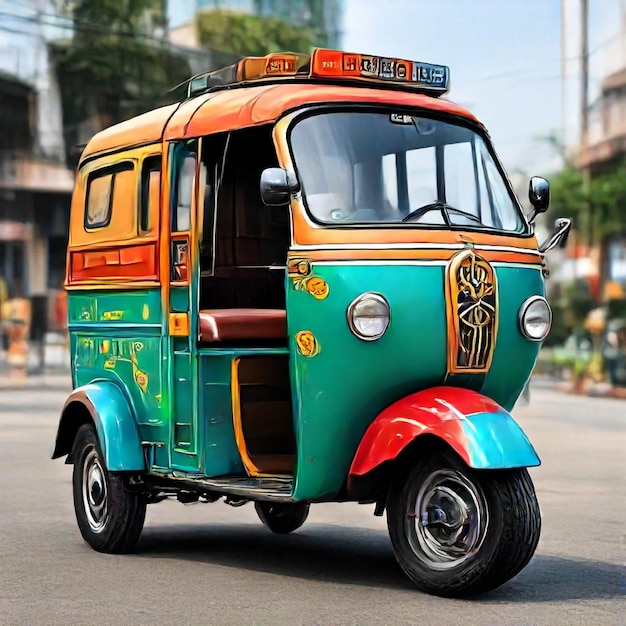 a colorful bus with the word  welcome  on the front