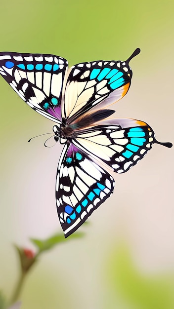 Colorful butterfly image background