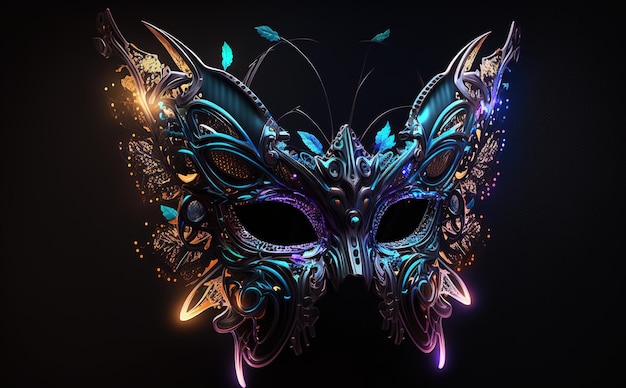 colorful butterfly masquerade mask