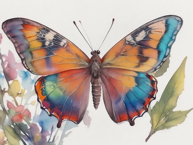 A colorful butterfly