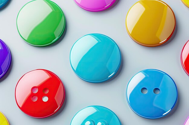 Colorful button collection