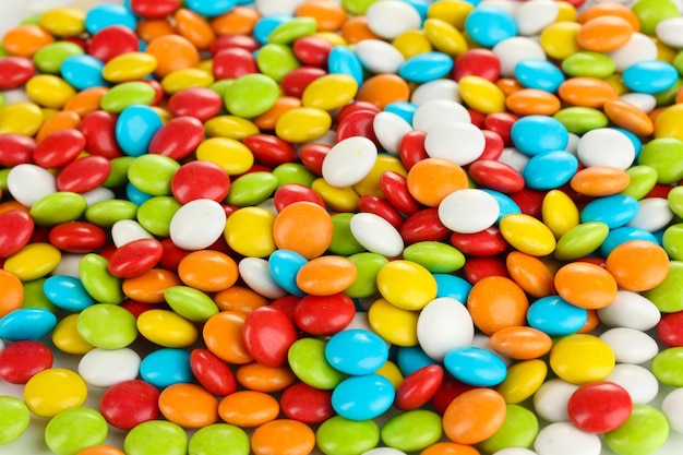 Colorful candies close up