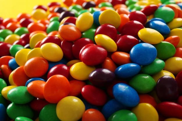 Colorful candies closeup